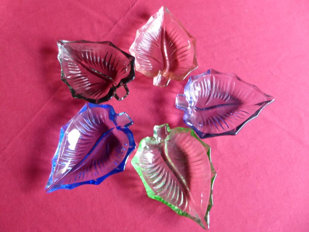 5  dessert schaaltjes in glas, Antiek en Kunst, Ophalen of Verzenden