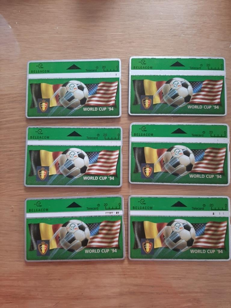 Coffret Belgacom Telecards World Cup '94 (6 pièces), Collections, Cartes de téléphone, Enlèvement ou Envoi