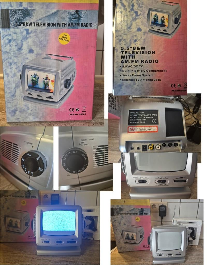 Mini téléviseur vintage avec fonction radio, Enlèvement, Neuf, Autres marques