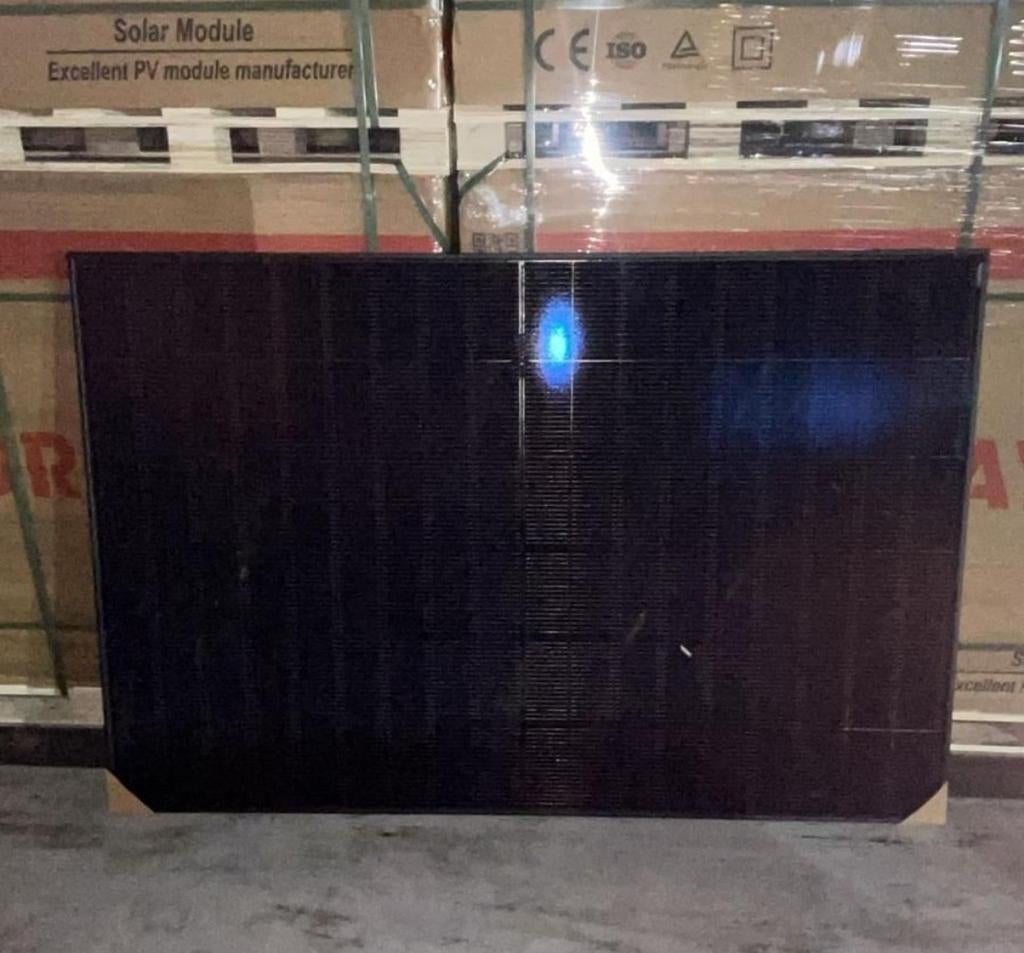 Zonnepanelen 500W/455W/450W, volledig zwart bifaciaal, Doe-het-zelf en Bouw, Zonnepanelen en Toebehoren, Ophalen, Nieuw, Paneel