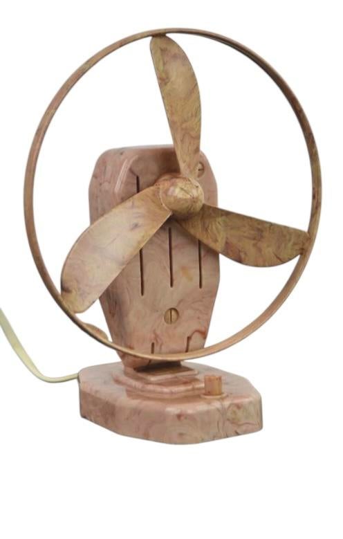 Éventail en bakélite rose des années 1950, en état de marche, Enlèvement ou Envoi, Autres types