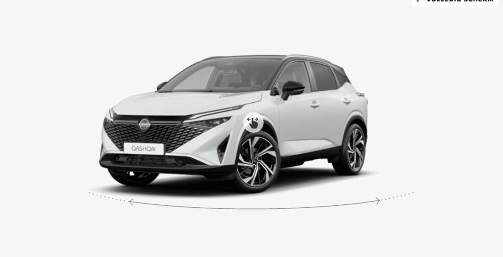 Nissan Qashqai 1.3MHEV 158 AT TEKNA PLUS + 2TONE / 0KM, 0 kg, Wit, Bedrijf, 5 zetels