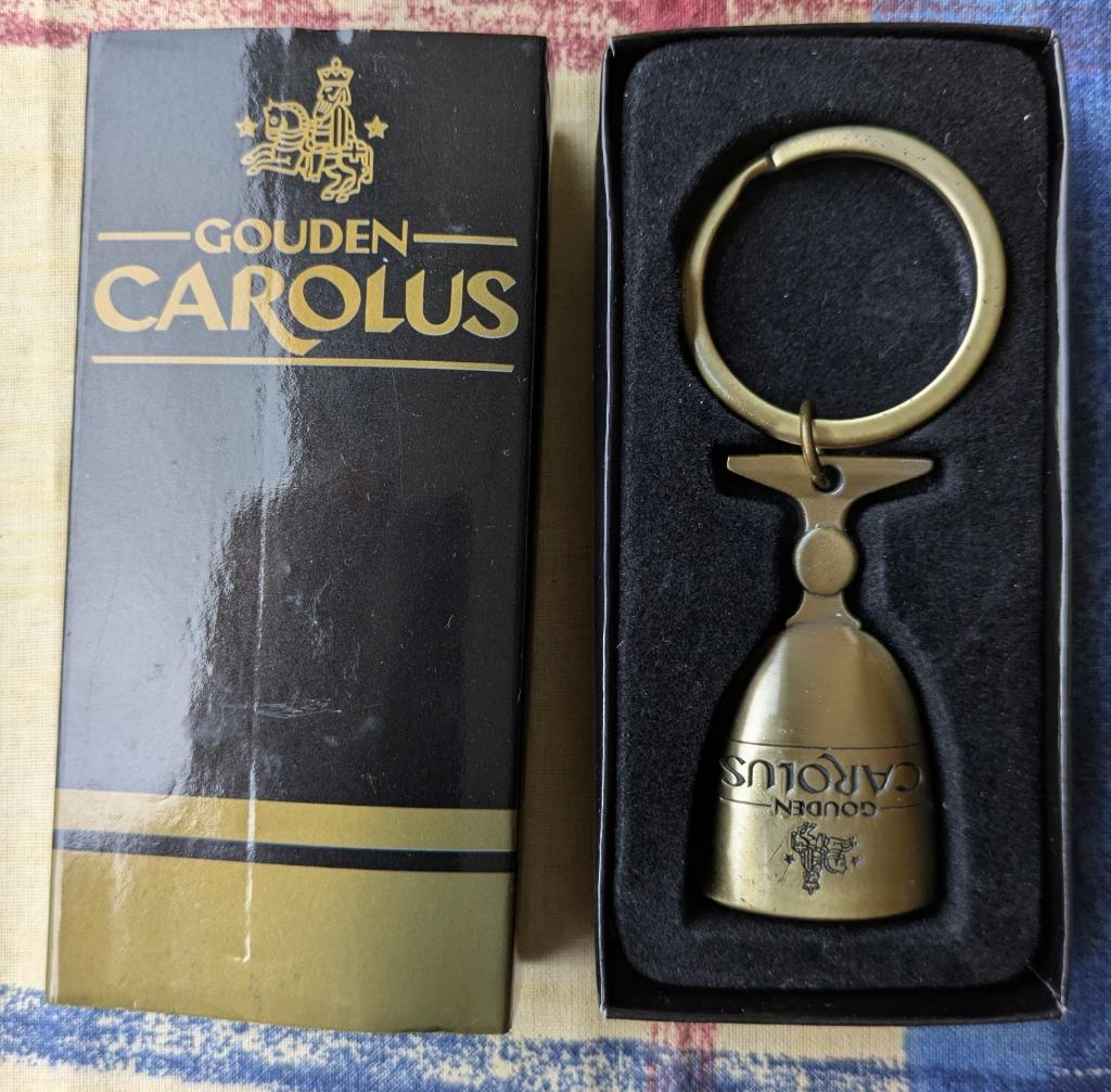 Gouden Carolus flessenopener en sleutelhanger, Verzamelen, Ophalen of Verzenden, Nieuw, Merk