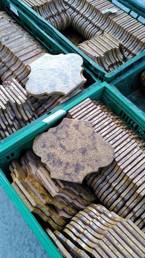 groot lot verschillende vintage 70's tegels - overstock, Ophalen, Nieuw, 10 m² of meer, Wandtegels