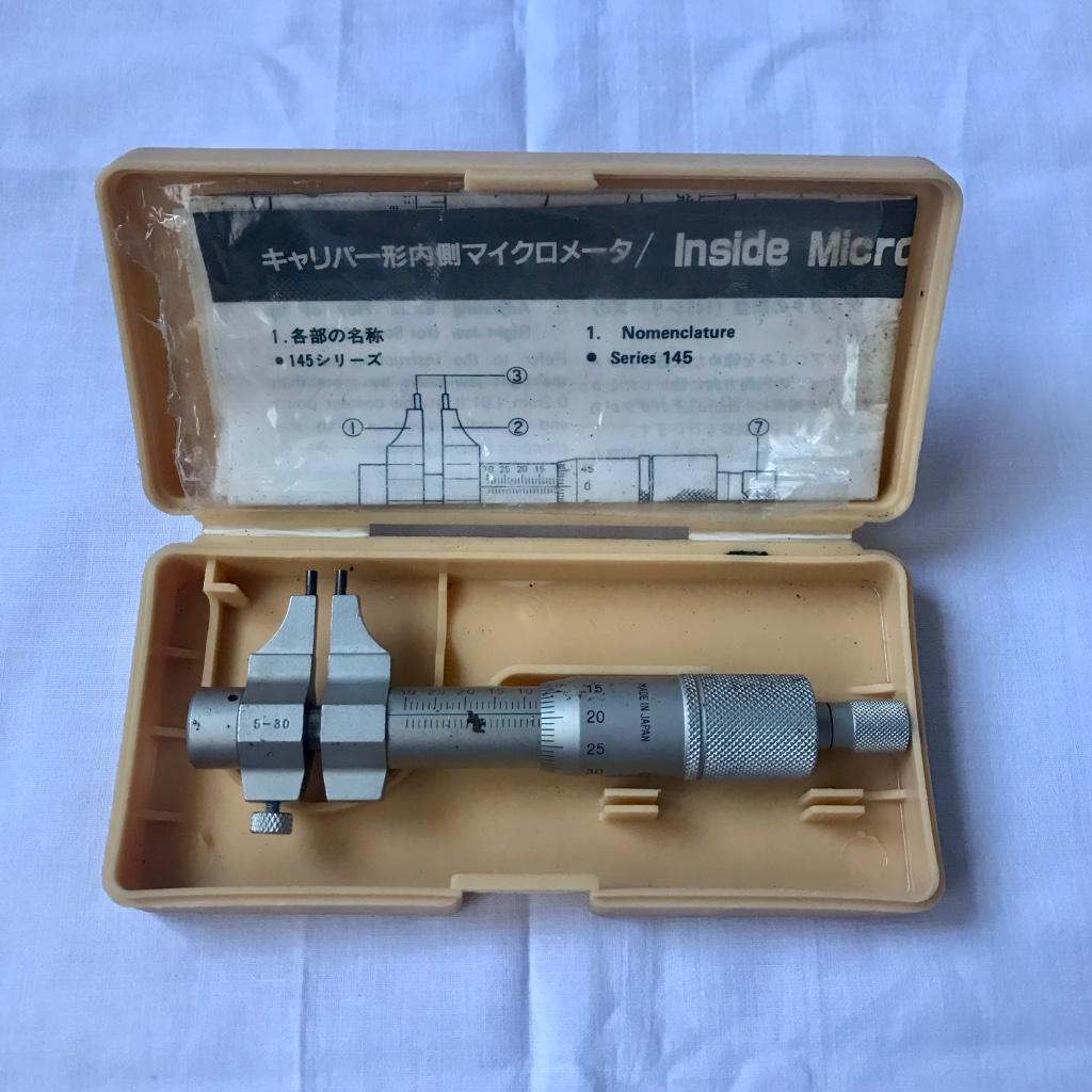 Mitutoyo inside binnen micrometer 0,01 mm, Ophalen of Verzenden, Gebruikt, Overige meters