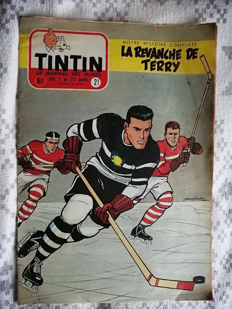 Journal de TINTIN édition Belge n21 - 25 mai 1955, Collections, Enlèvement ou Envoi, Journal ou Magazine