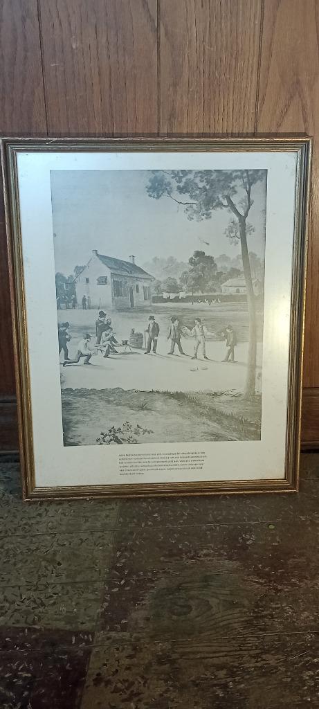 Gravure flamande 42x52, n60, Enlèvement ou Envoi