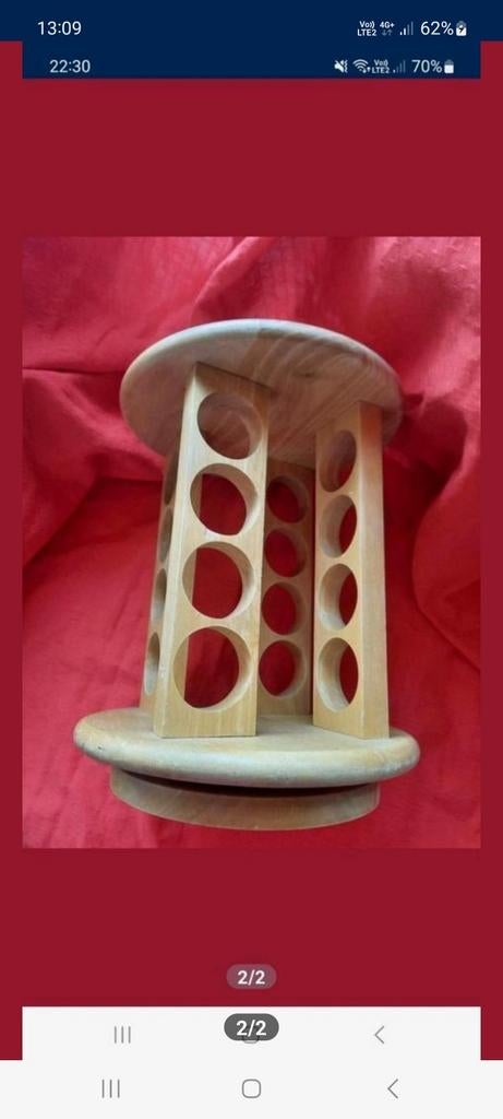 Étagère tournante à epices pour 16 bocaux, Enlèvement ou Envoi, Comme neuf