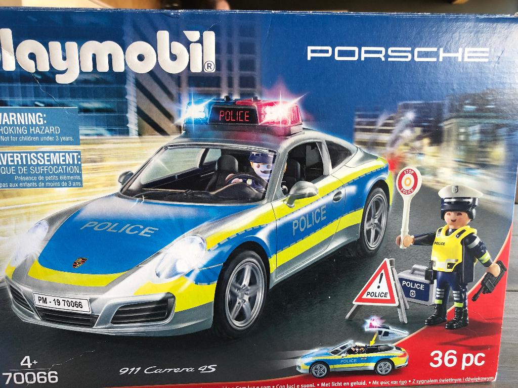 Playmobil Porsche Police 70066, Enlèvement ou Envoi, Utilisé, Ensemble complet