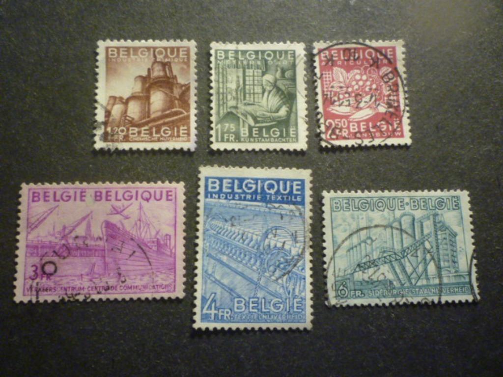 België/Belgique 1948 OBP/COB 767/772(o) Gestempeld/Oblitéré, Timbres & Monnaies, Envoi, Oblitéré
