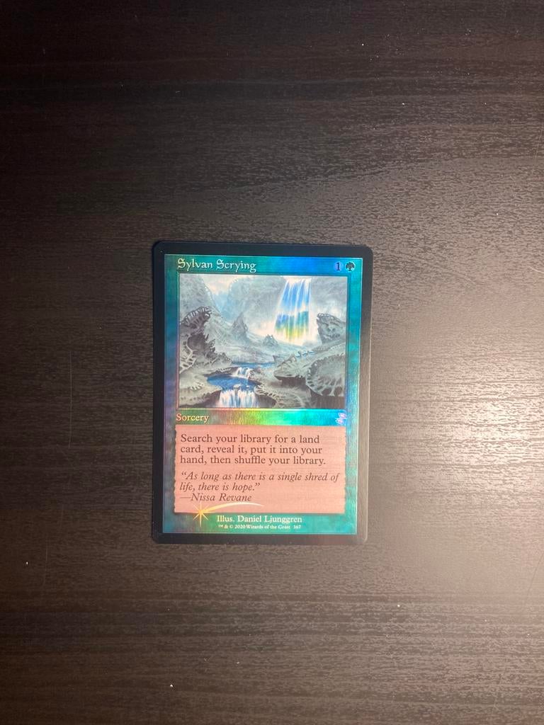 Magic the gathering Sylvan Scrying, Verzenden, Nieuw, Losse kaart, Foil