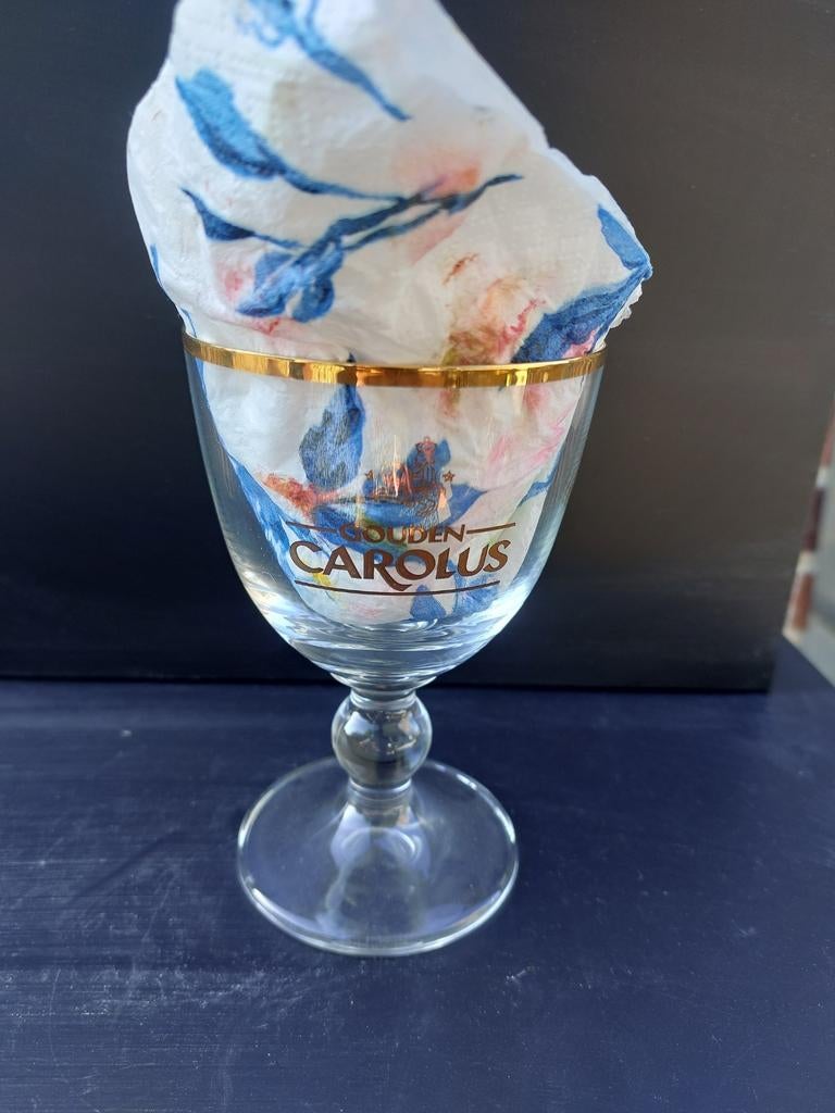 Gouden Carolus degustatie glaasje, Verzamelen, Ophalen of Verzenden, Zo goed als nieuw, Bierglas