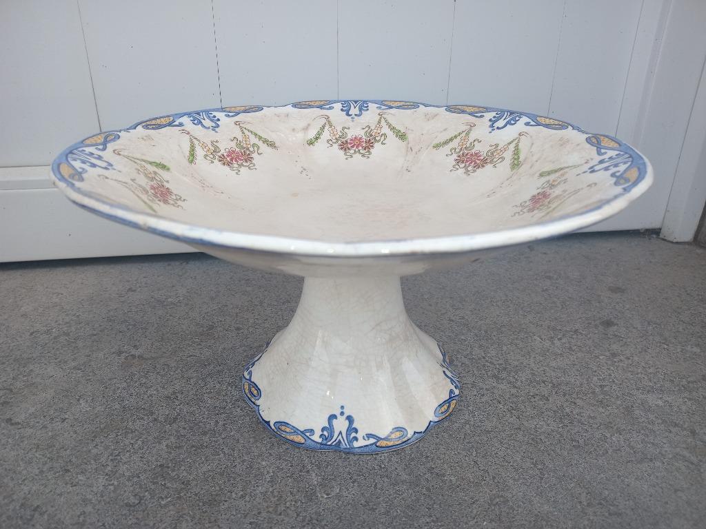 beau plat faience art nouveau 1900-1920, Enlèvement ou Envoi