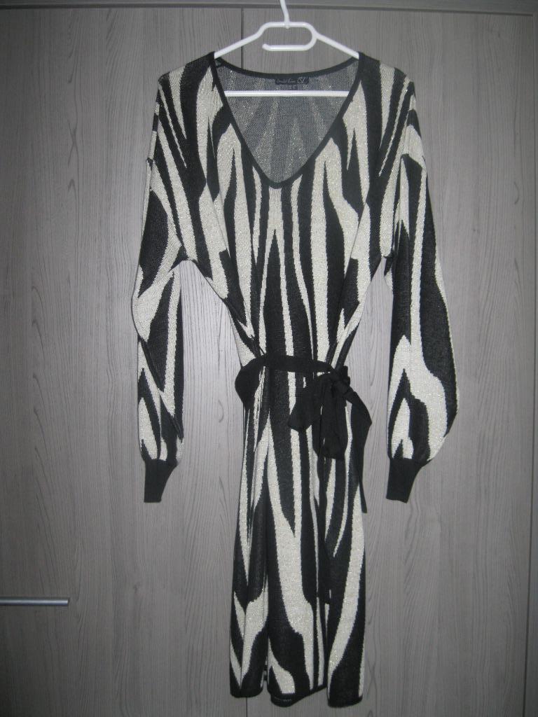 Feestkleed met glitter Smashed Lemon L/40, Kleding | Dames, Jurken, Maat 38/40 (M), Zwart, Ophalen of Verzenden, Zo goed als nieuw