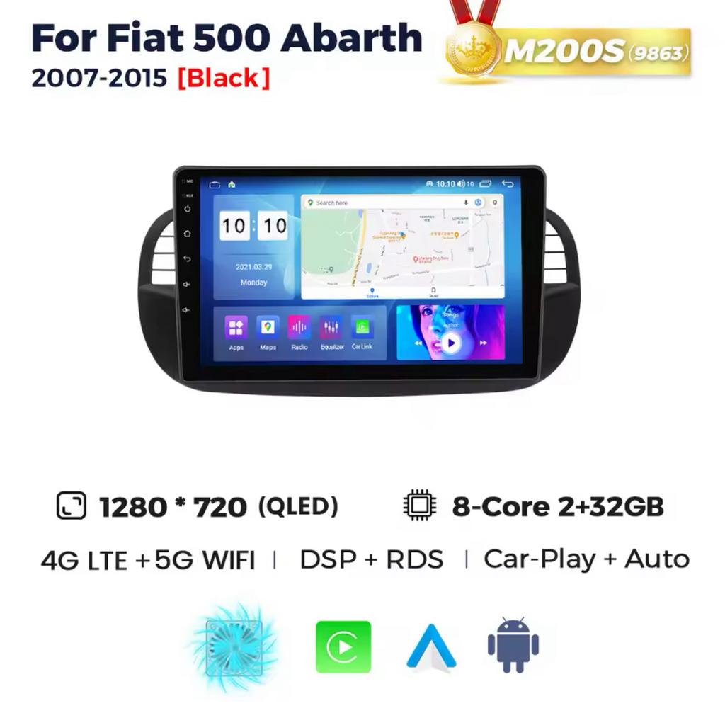 Fiat 500 Android Carplay 9” display radio, Enlèvement, Comme neuf
