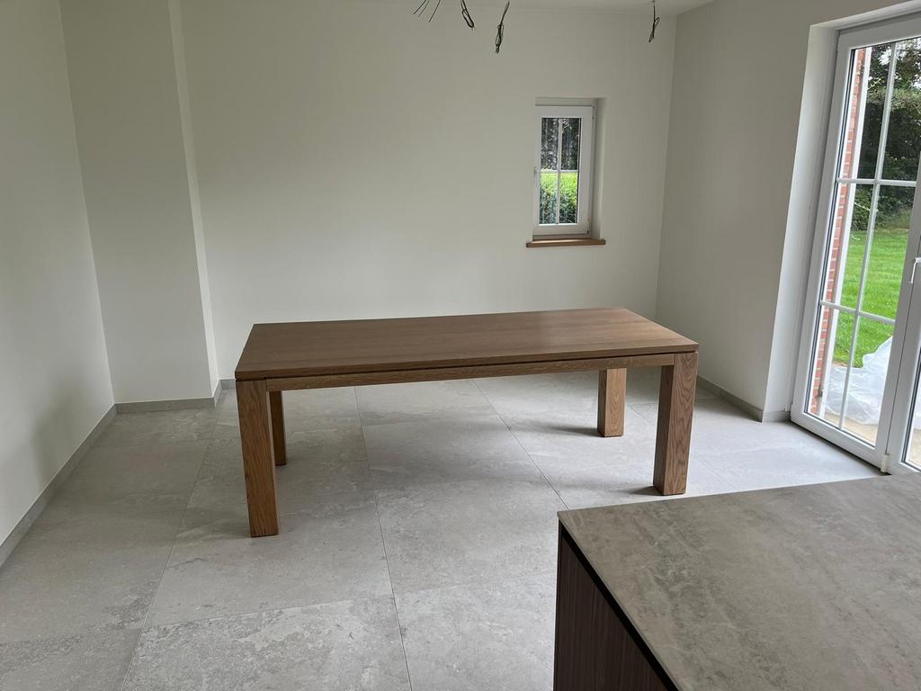 Tafel - hout, Huis en Inrichting, Ophalen, 200 cm of meer, 50 tot 100 cm, Zo goed als nieuw