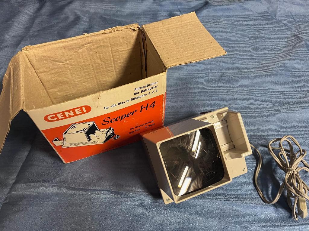 Dia viewer Cenei, Ophalen, Gebruikt, Met scherm