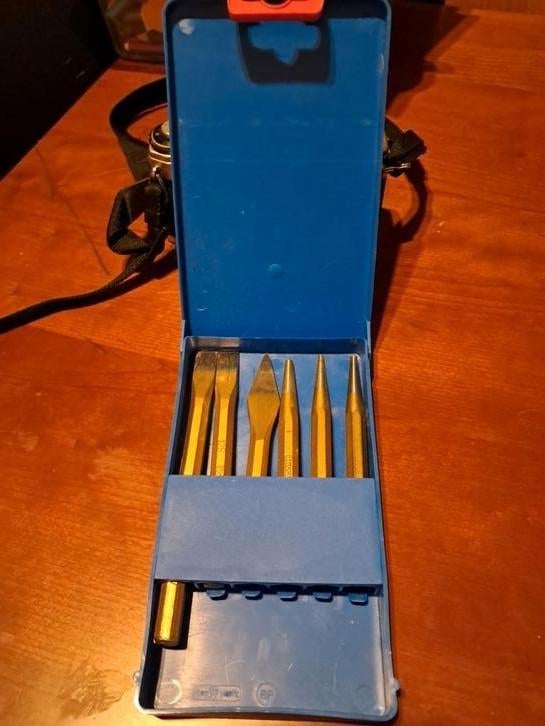 set met beitel en jachtgeweer, Ophalen, Gebruikt