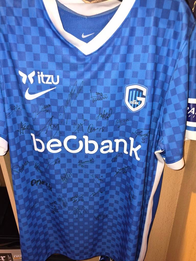 Krc genk truitje met handtekeningen (zeldzaam), Taille XL, Enlèvement, Comme neuf, Maillot