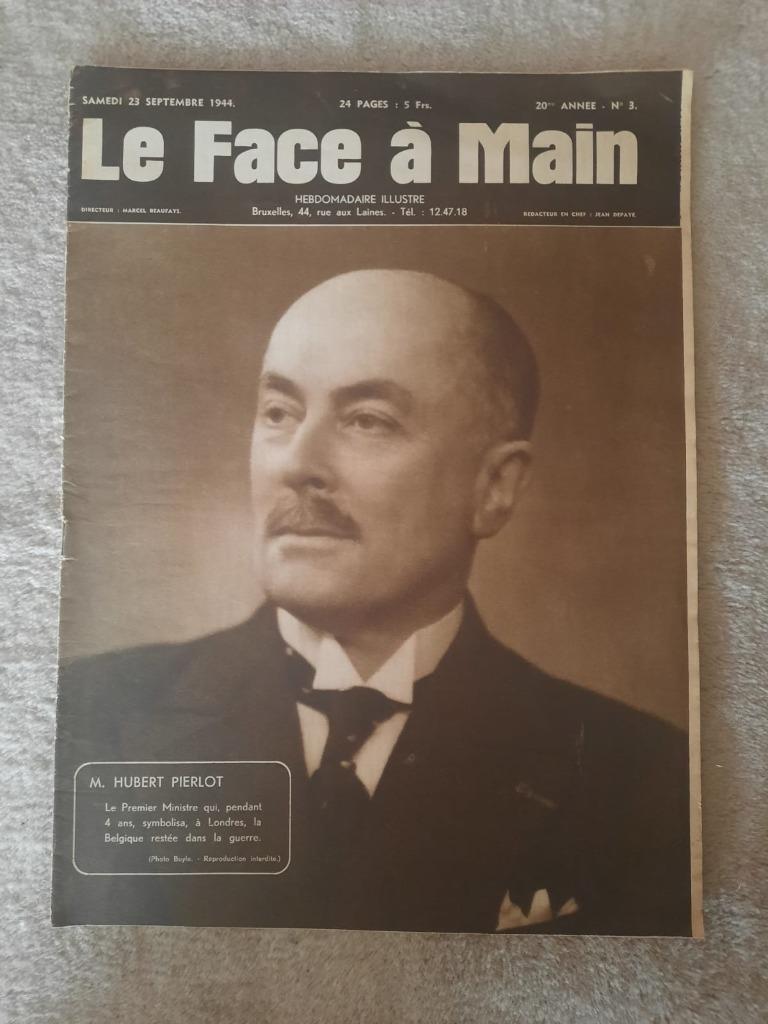 Le Face a Main, 2 edities 1944, Ophalen of Verzenden, Algemeen, Tweede Wereldoorlog, Gelezen