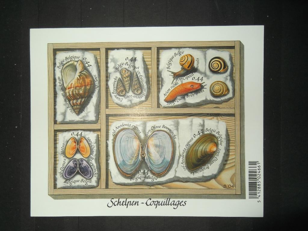 BL122 Schelpen - Coquillages MNH, Enlèvement ou Envoi, Non oblitéré, Timbre-poste