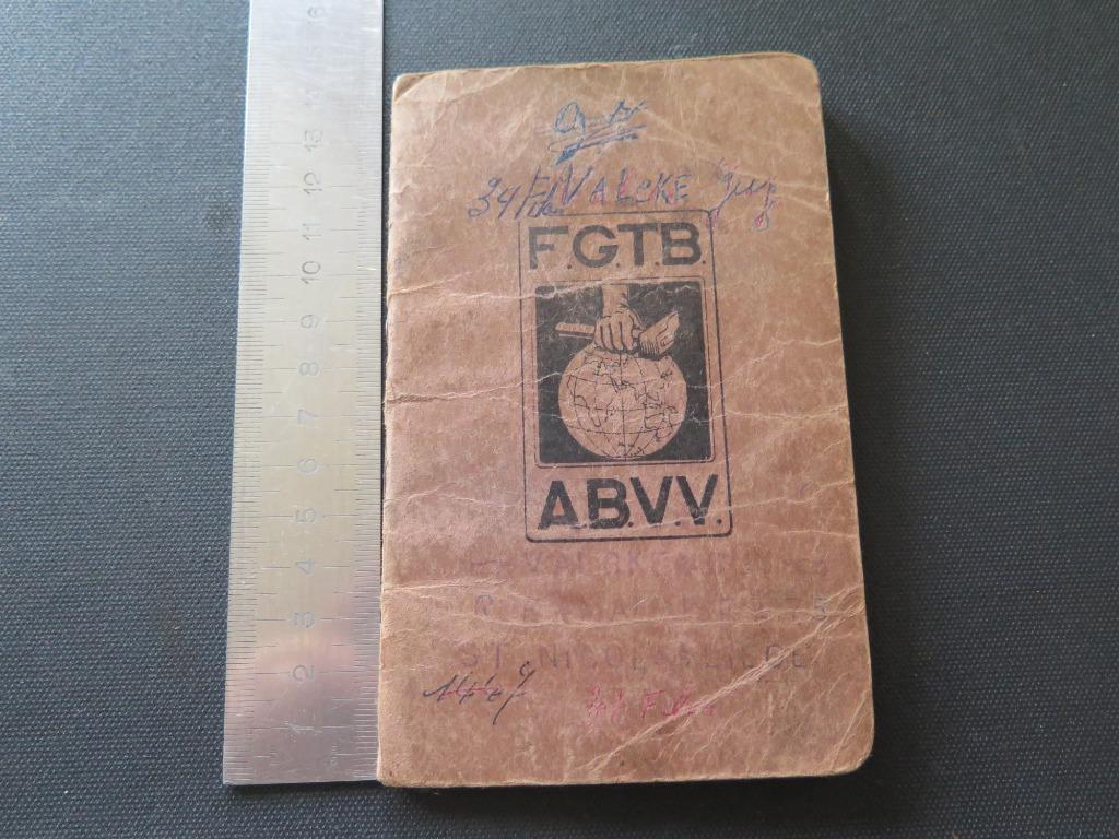 oud ABVV-boekje, Ophalen of Verzenden, 20e eeuw of later, Gelezen