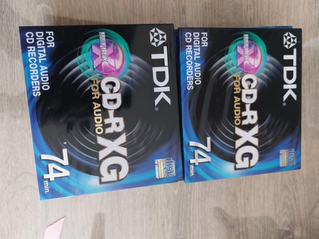 TDk cd rxg audio 74min 12 stuks prijs 35 € of 3€ per stuk, Computers en Software, Beschrijfbare discs, Ophalen, Herschrijfbaar