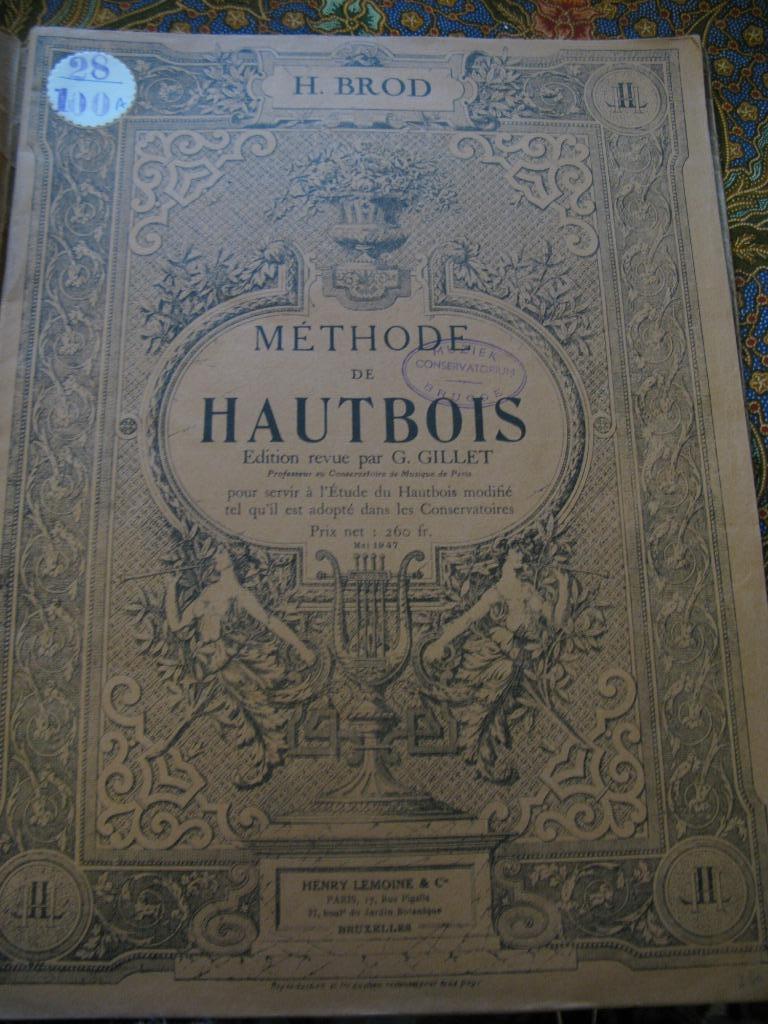 bladmuziek hobo - Gillet / Henri Brod, Muziek en Instrumenten, Bladmuziek, Gebruikt, Les of Cursus, Klassiek, Hobo, Ophalen of Verzenden