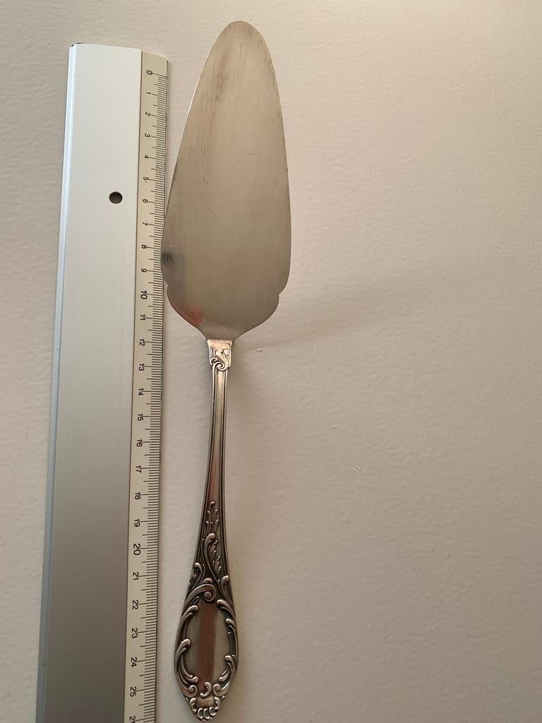 Pelle à gâteau 100 % en alpaga en métal argenté, Enlèvement ou Envoi