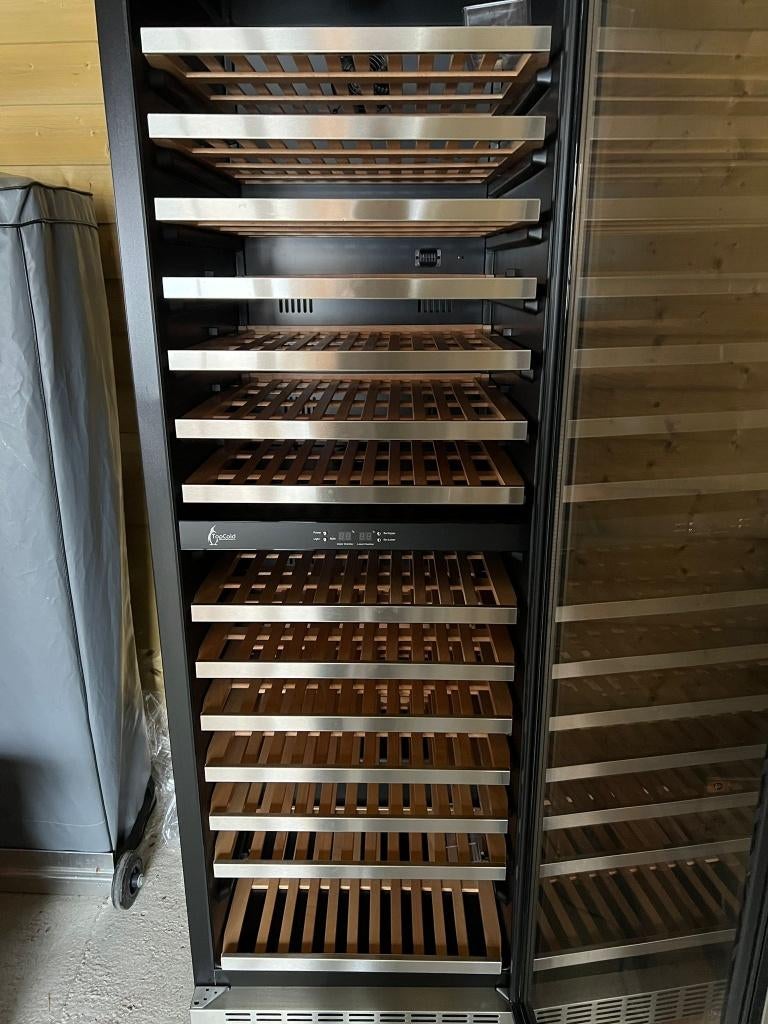 TopCold Wijnklimaatkast - 2 temperaturen - 77+77 flessen, Elektronische apparatuur, Koelkasten en IJskasten, Ophalen, 200 liter of meer