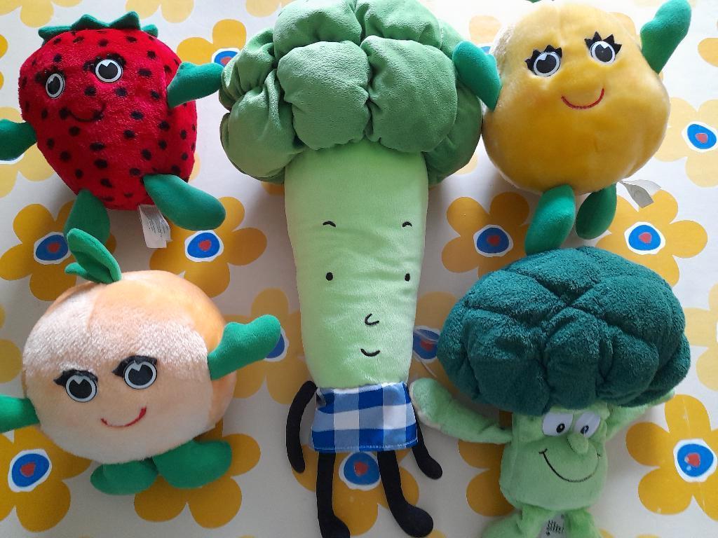 10 knuffels: groenten en fruit, Ophalen of Verzenden, Zo goed als nieuw