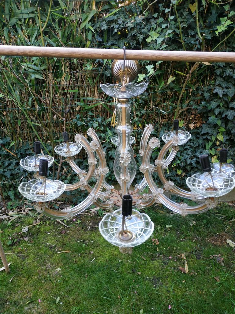 Grand lustre en verre, Antiquités & Art, Enlèvement