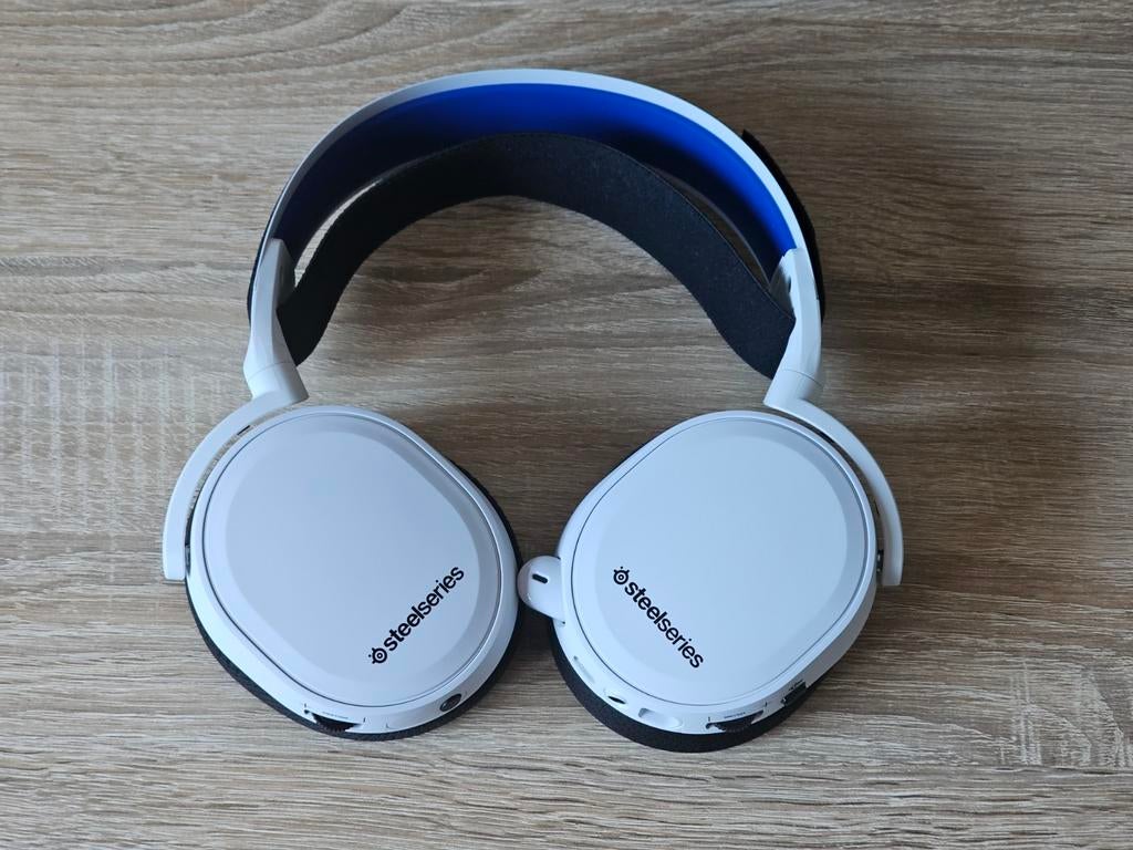 STEELSERIES Arctis 7+ White, Audio, Tv en Foto, Hoofdtelefoons, Ophalen, Zo goed als nieuw, Draadloos