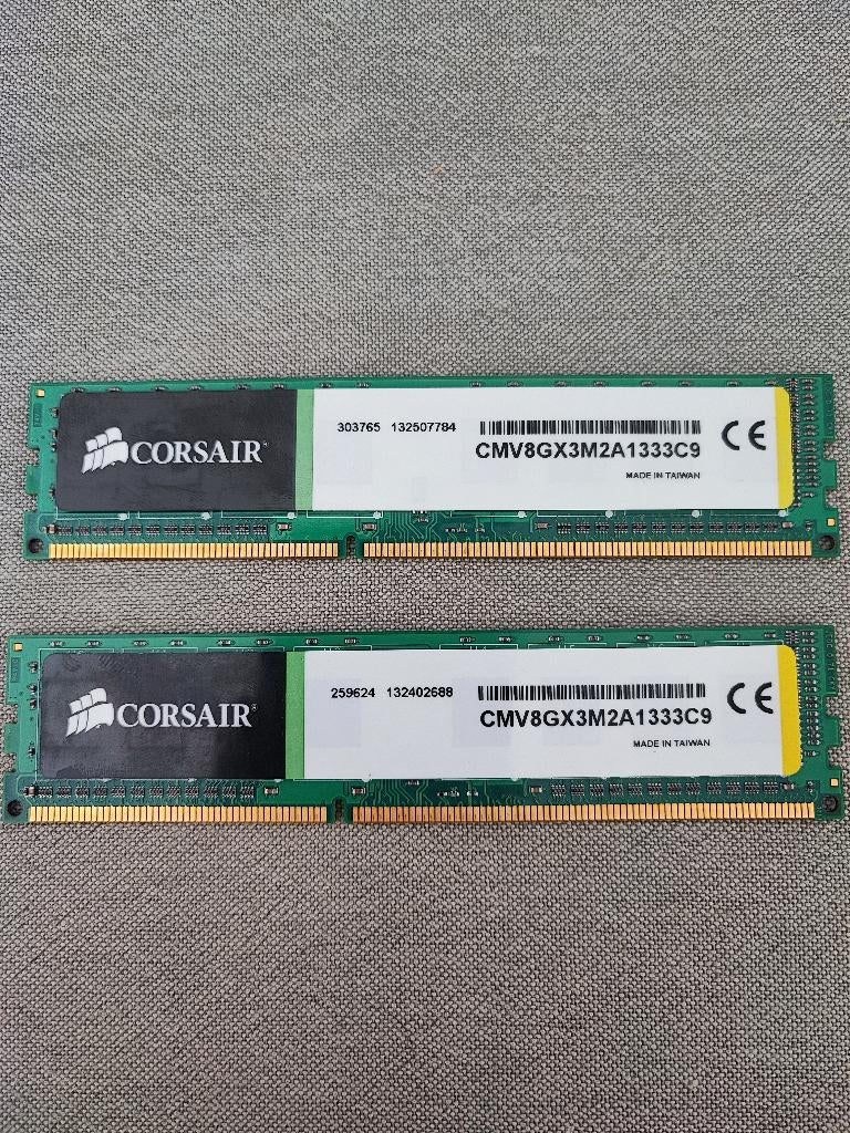 Corsair ValueSelect 16GB (2x8GB) DDR3-1333MHz Desktop RAM, Computers en Software, RAM geheugen, Desktop, DDR3, Ophalen of Verzenden