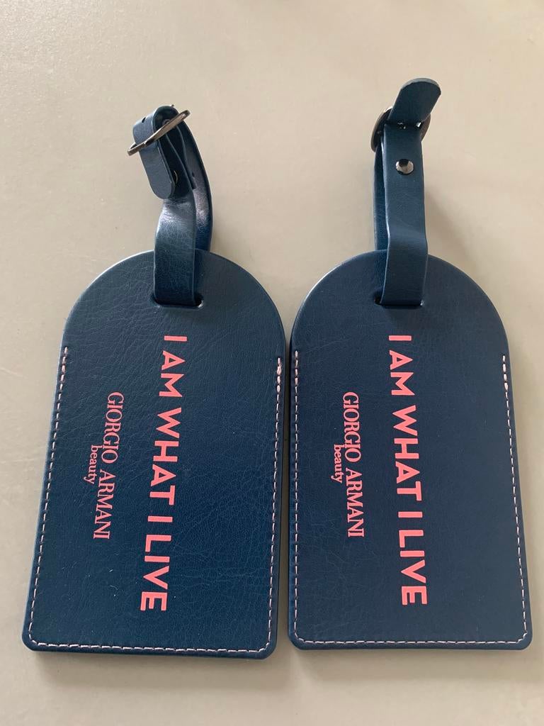 Giorgio Armani beauty bagagelabel accessoire koffer, Ophalen of Verzenden, Zo goed als nieuw