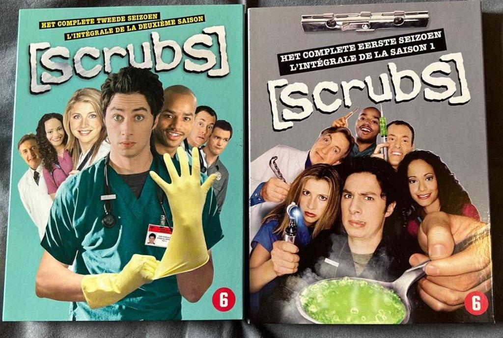 SCRUBS DVD - Seizoen 1 en 2 - Zach Braff, Ophalen of Verzenden