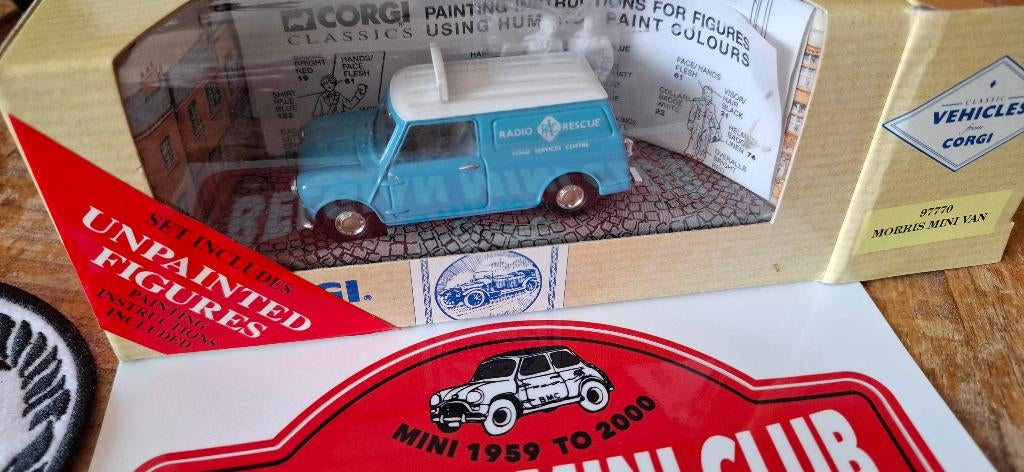 MINI Van Mk1 Morris RADIO RESCUE Blue 1/43 CORGI Neuf+Box, Hobby & Loisirs créatifs, Voitures miniatures | 1:43, Enlèvement ou Envoi