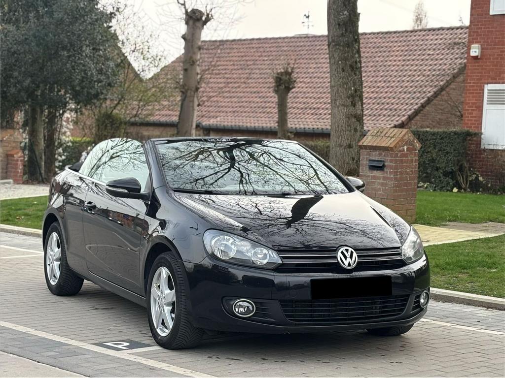 Volkswagen golf, Auto's, Cabriolet, Zwart, Te koop, 3 deurs