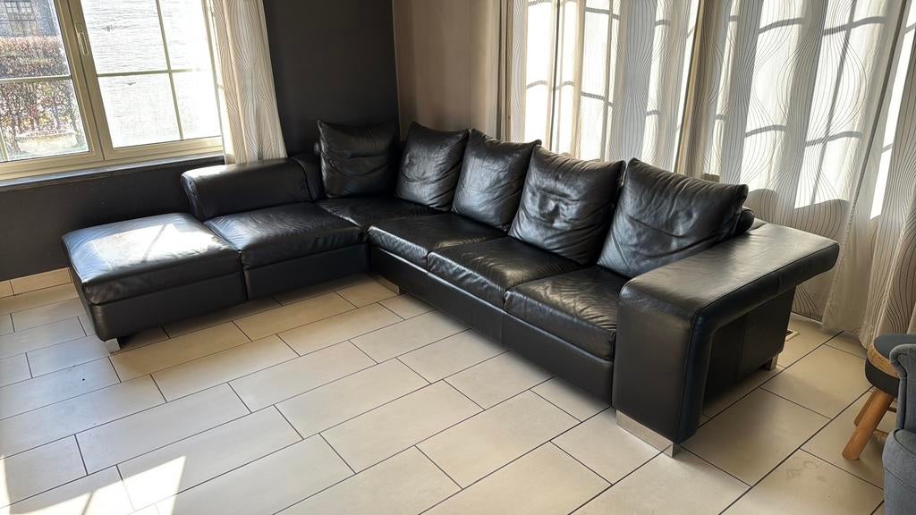 Lederen hoeksalon, Ophalen, Gebruikt, Leer