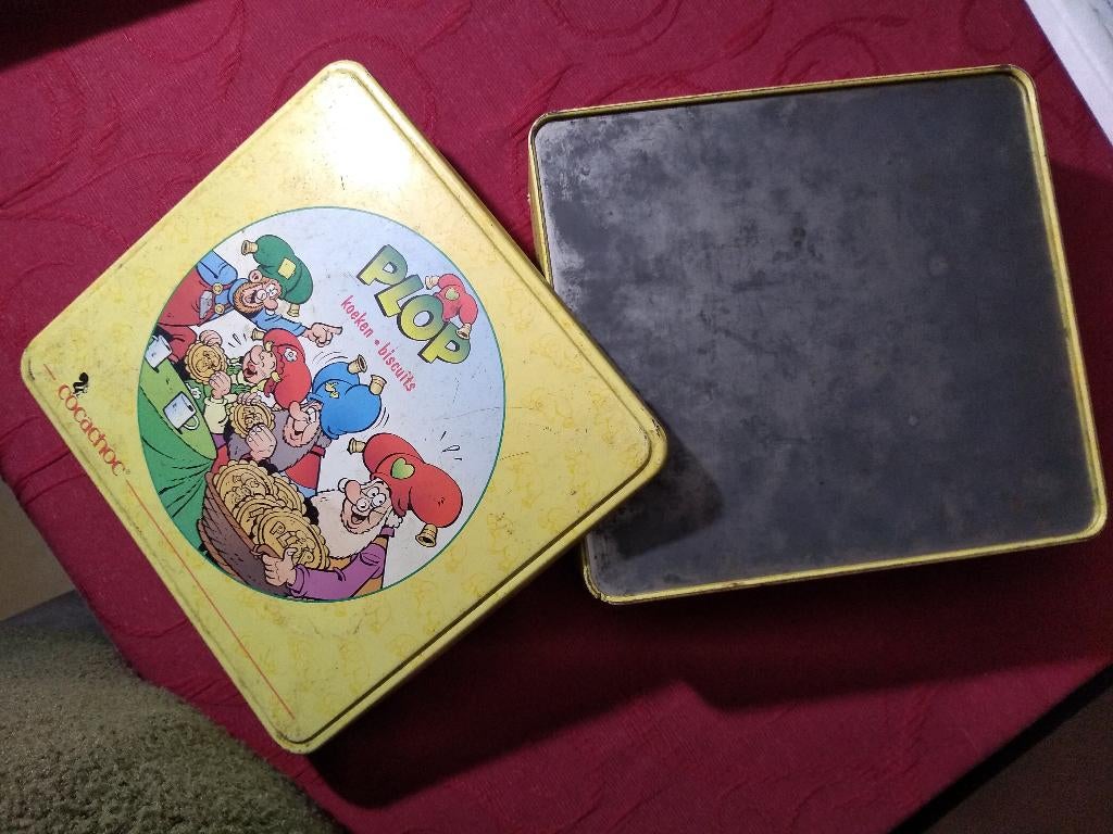 lege blikken doos Plop Studio 100, Ophalen of Verzenden, Gebruikt