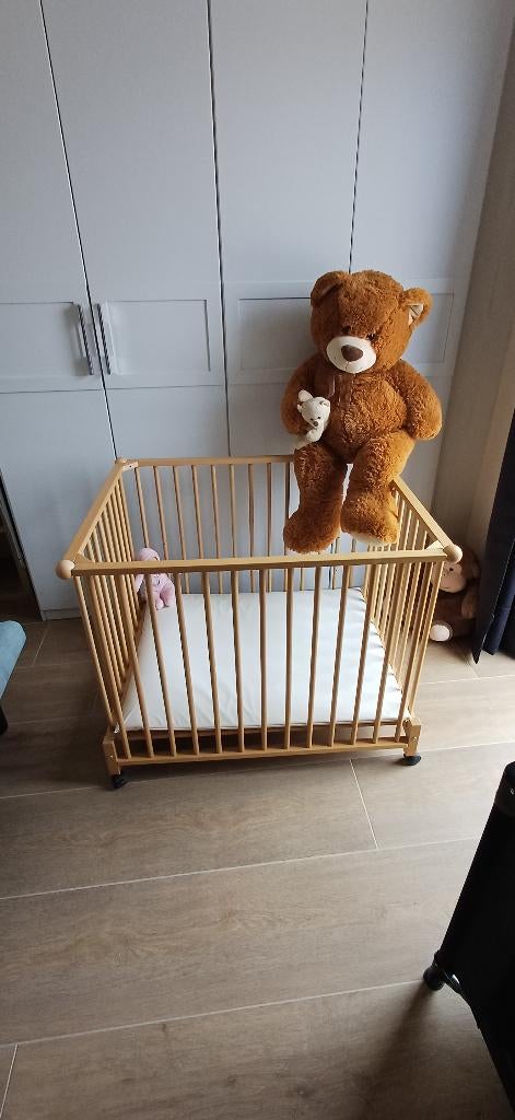 Stevige babybox, Kinderen en Baby's, Babyparken, Ophalen, Gebruikt, Rechthoekig, Wieltjes