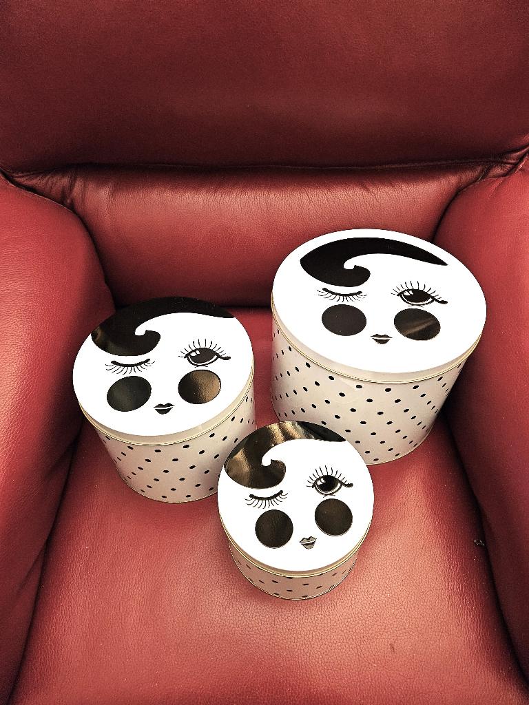 Deens Design. Set van 3 blikken dozen., Verzamelen, Blikken, Ophalen, Zo goed als nieuw, Overige merken