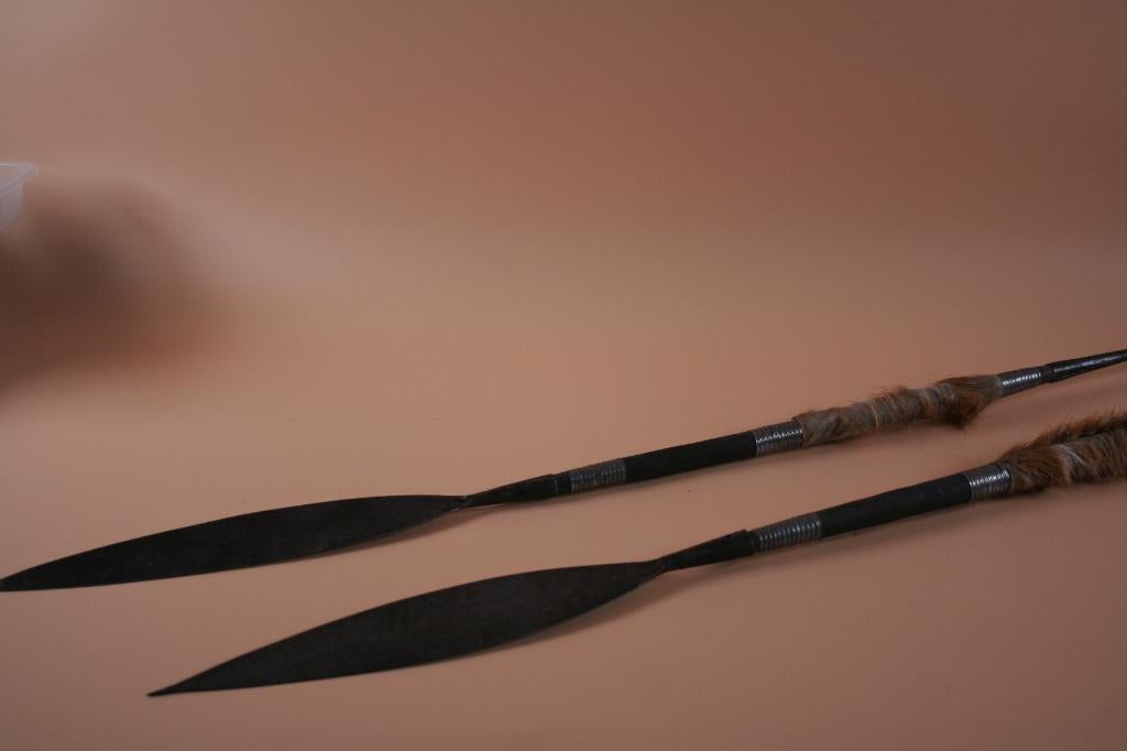 2 afrikaanse speren, Antiek en Kunst, Ophalen