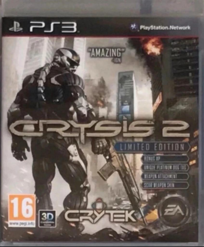 Crysis 2 PS3 gelimiteerde editie, Games en Spelcomputers, Ophalen of Verzenden, Zo goed als nieuw
