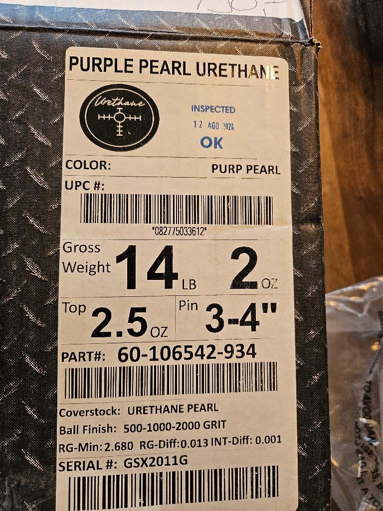 Bowlingbal 14 pound, Sport en Fitness, Bowlen, Ophalen, Nieuw, Bal