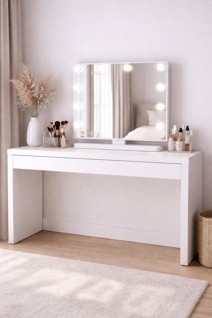 Table de maquillage de luxe avec miroir Hollywood, Enlèvement