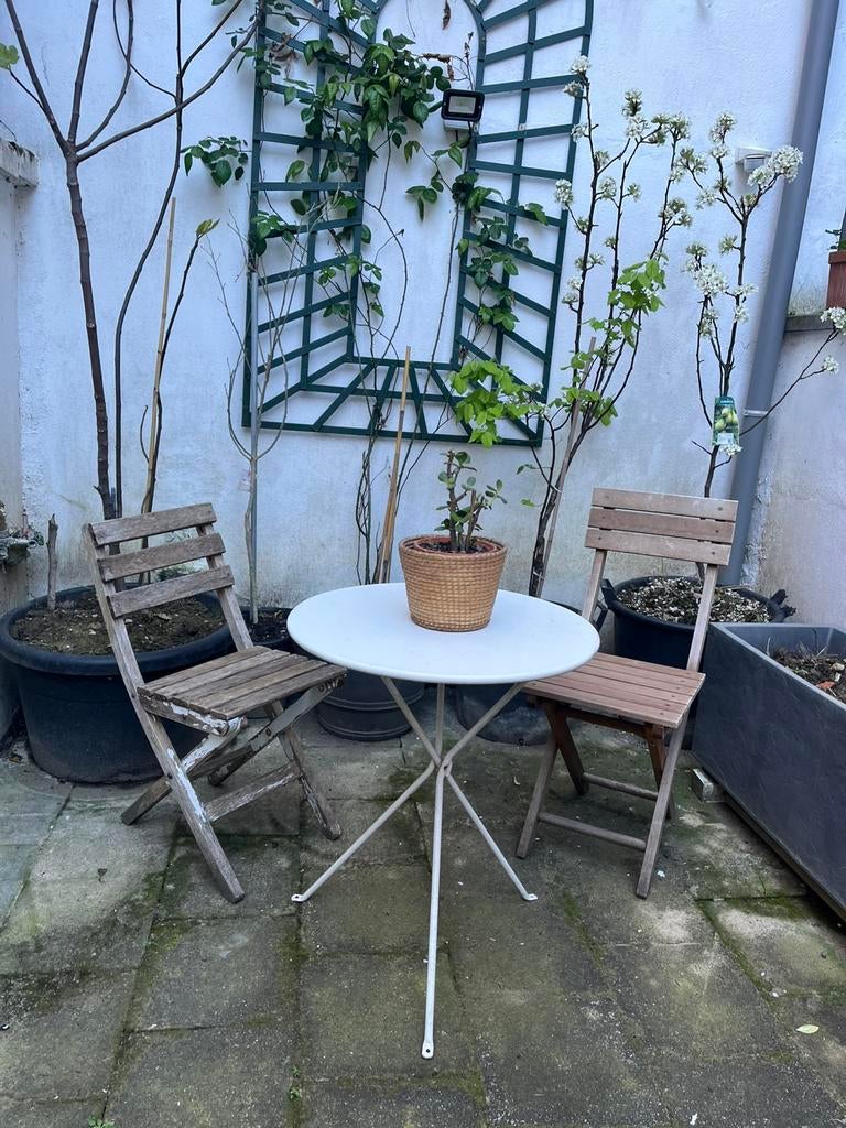 Chaises et table, Jardin & Terrasse, Enlèvement, Utilisé