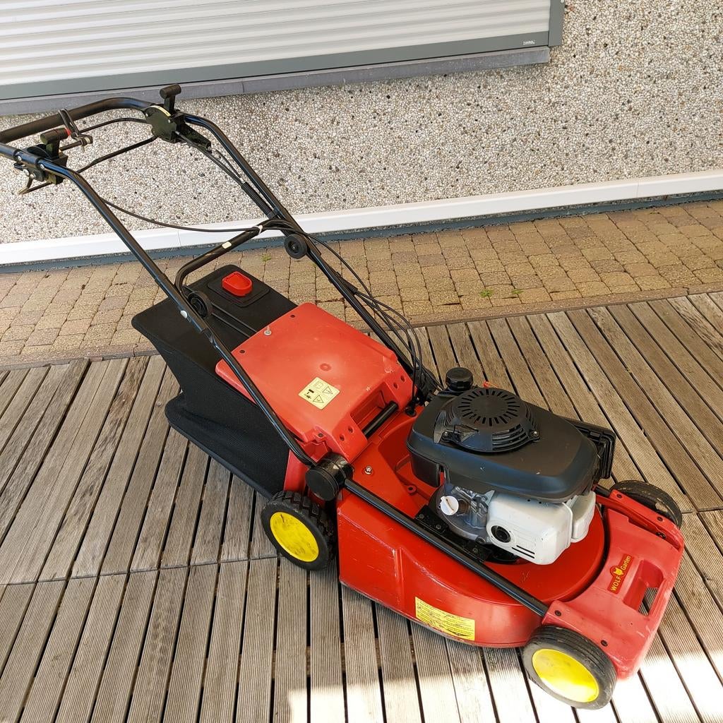 Goed onderhouden wolf garten grasmaaier met honda motor., Ophalen, Versnellingen