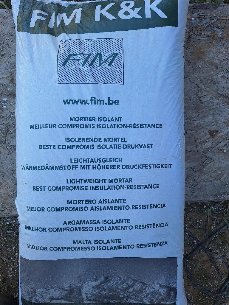 Isolatiemortel, Ophalen, Nieuw, Overige materialen, Vloerisolatie
