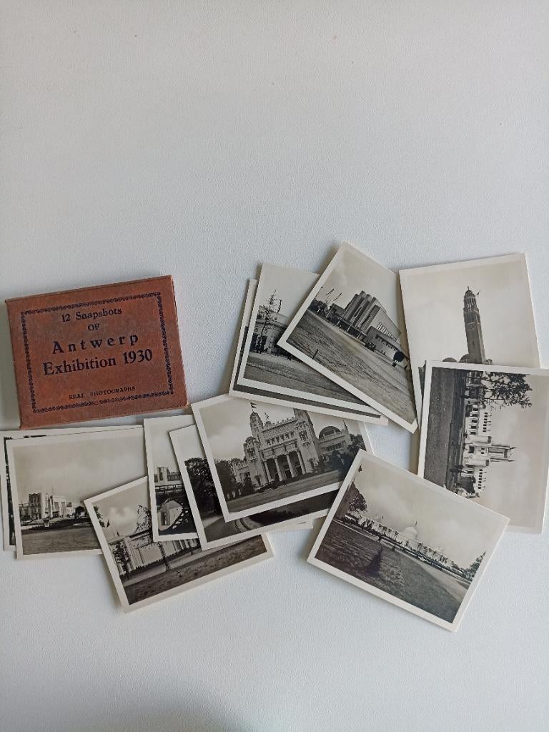 SNAPSHOTS WERELDTENTOONSTELLING ANTWERPEN, Verzenden, Foto, Zo goed als nieuw, Voor 1940